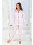 Kız Düğmeli Pijama Takımı Kuzulu 'good Night' Model Uzun Kollu 1