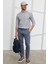Erkek Petrol Slim Fit Dar Kesim Yan Cepli Pamuklu Esnek Armürlü Pantolon 2