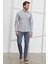 Erkek Petrol Slim Fit Dar Kesim Yan Cepli Pamuklu Esnek Armürlü Pantolon 3