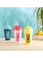 Summer Plastik Pipetli Bardak Matara Sarı Renk 2