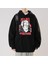 Jujutsu Kaisen Poster Baskılı Siyah Oversize Kapüşonlu Sweatshirt 1