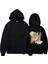 Gear 5 Sırt Baskılı Siyah Oversize Kapüşonlu Sweatshirt 2