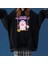 Toe Bean Control System Baskılı Siyah Unisex Oversize Kapüşonlu Sweatshirt 1