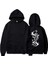 Black Dragon Sırt Baskılı Siyah Oversize Kapüşonlu Sweatshirt 2