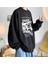 Touz Moda Siyah Oversize Bisiklet Yaka Sweatshirt 1