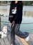 Kuromi Face Baskılı Siyah Oversize Kapüşonlu Sweatshirt 3