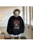 Slipknot Goat & Skulls Baskılı Siyah Oversize Bisiklet Yaka Sweatshirt 1