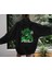 Billie Eilish Baskılı Siyah Oversize Kapüşonlu Sweatshirt 1