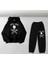 Metal Head Baskılı Siyah Sweatshirt-Eşofman Altı İkili Takım 1