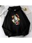 Eminem Ready For Action Baskılı Siyah Oversize Kapüşonlu Sweatshirt 2