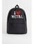 I Love Metal Baskılı Sırt Çantası 2
