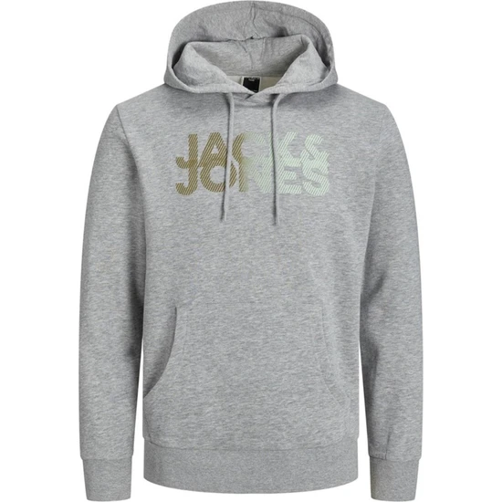 Jack & Jones Jcoshady Sweat Hood Fst Grımelanj