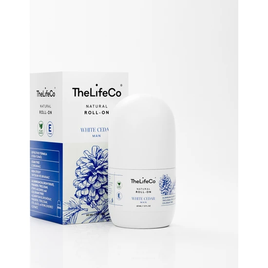 TheLifeCo Doğal Roll-On Deodorant White Cedar 60 ml (Alüminyumsuz, Alkolsüz, Doğal)