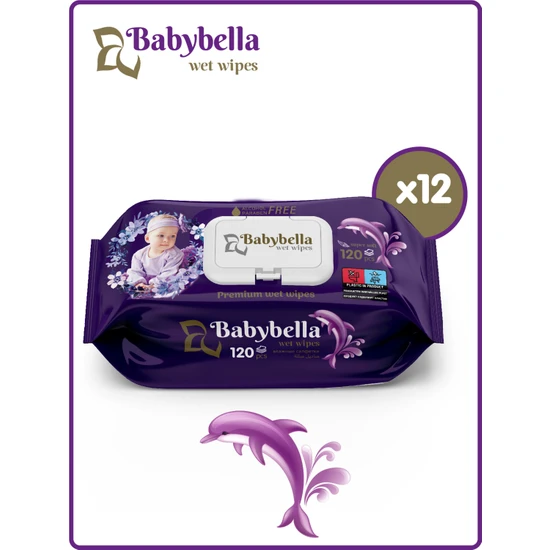Babybella Labella Islak Mendil 120 Yaprak 12'li set