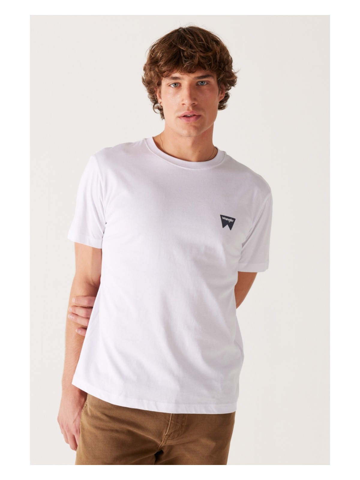 Wrangler %100 Pamuk Regular Fit Normal Kesim Minimal Logo Siyah Tişört - Görsel 6