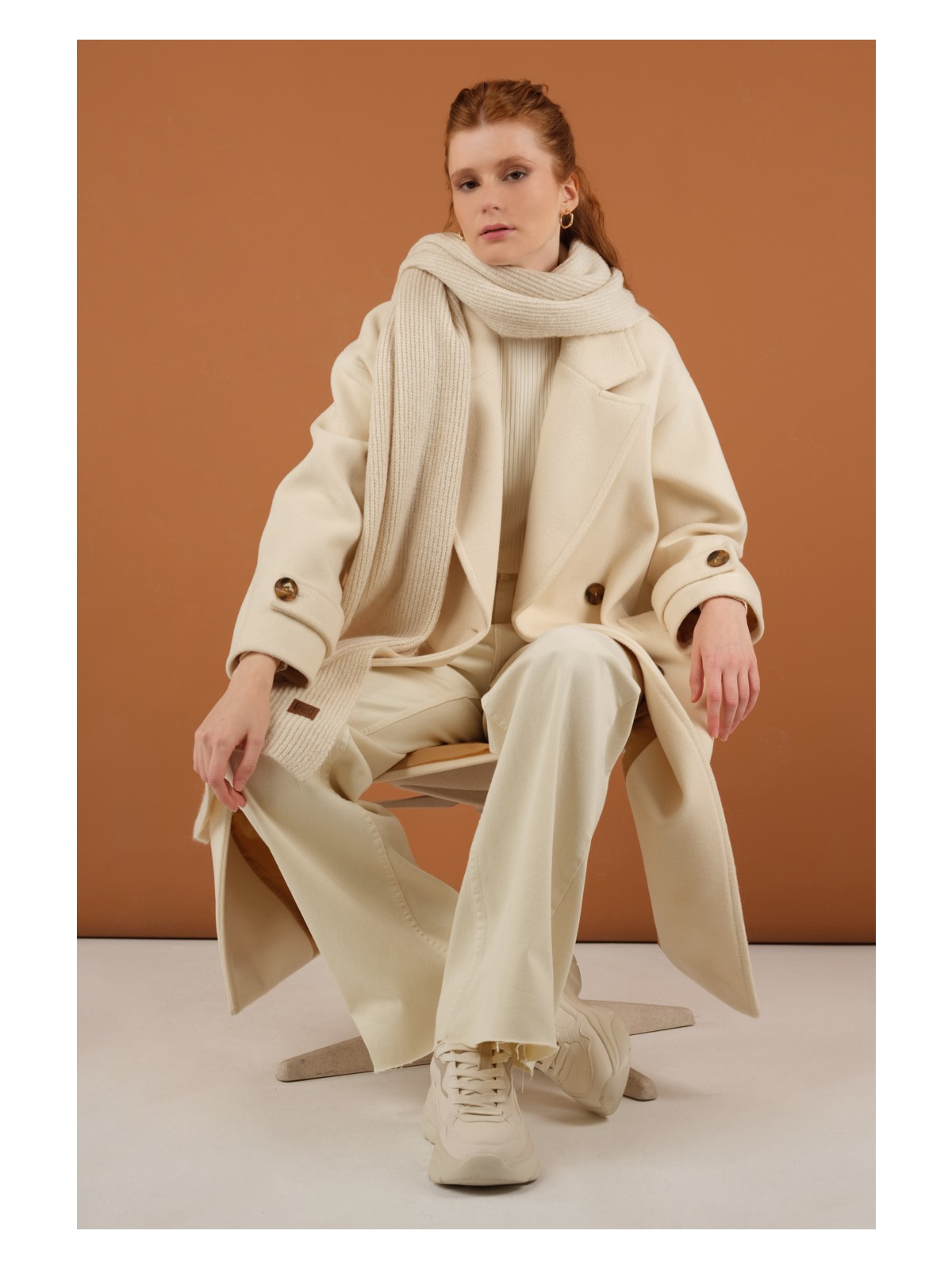 HE-QA Kolu Apolet Detaylı Kaban Camel - Görsel 4