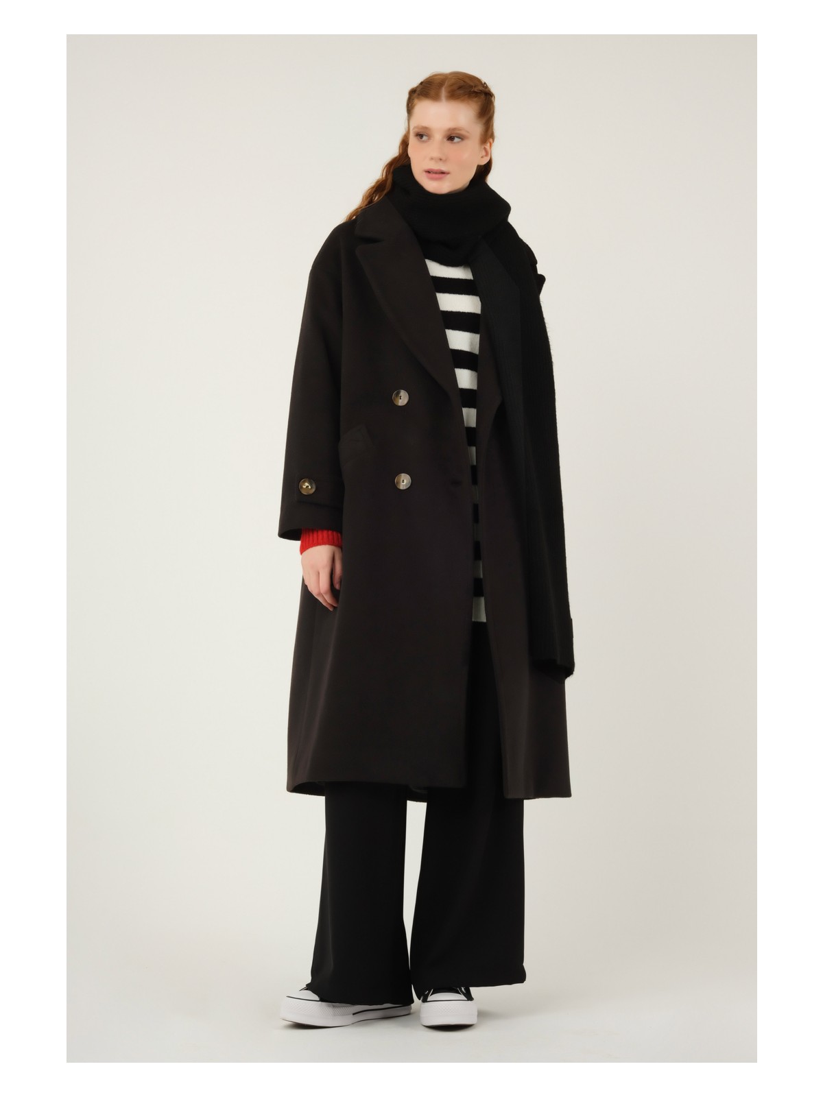 HE-QA Kolu Apolet Detaylı Kaban Camel - Görsel 8