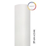 E-Life Ticaret Mat Beyaz Yapışkanlı Kaplama Folyosu 37 cm x 2 mt Suya Dayanıklı Plastik Malzeme ile Kullanım Kolaylığı