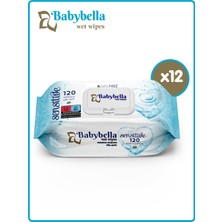 Babybella Ocean Islak Mendil 120 Yaprak 12'li Set