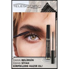 Maybelline New York Maybelline Argan Yağı Içeren Göz Kalemi Telescopic Ekstra Siyah Maskara Göz Makyaj Seti