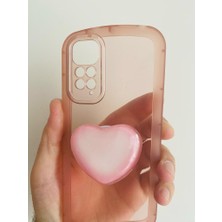 Benedetto Xiaomi Redmi Note 11S Kamera Korumalı Popsocketli Pembe Kılıf