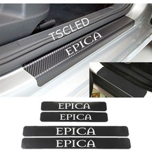 TSC Chevrolet Epica Karbon Kapı Eşiği Kaplama Sticker (4 Adet) Zz9