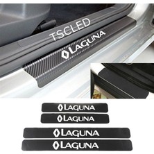 TSC Laguna Karbon Kapı Eşiği Kaplama Sticker (4 Adet) ZZ194