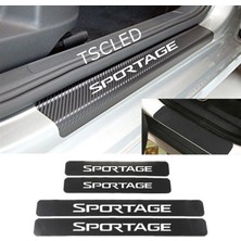 TSC Sportage Karbon Kapı Eşiği Kaplama Sticker Yapıştırma (4 Adet) ZZ114