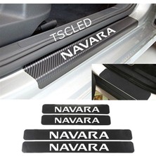 TSC Navara Karbon Kapı Eşiği Kaplama Sticker (4 Adet) ZZ137