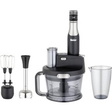 Fakir Speed Quadro Bc Multi Blender Set Siyah-Gri Bastıkça Hızlanan Gelişmiş Tasarım