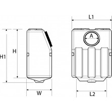 Marintek Nuova Rade Dik Montaj Pis Su Tankı 40 Litre