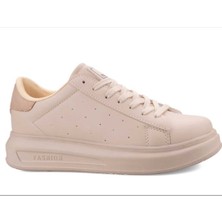 DARKSTEP Unisex Ekru Comfort Sneaker Spor Ayakkabı