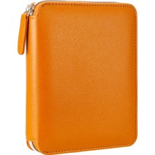 Victoria's Journals 123 0295 Victoria's Journals Zipper Folder Organizer Defter A6 Çizgili Kahverengi