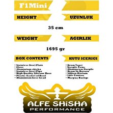 Alfe Shisha Performance F1 Blue Mini Nargile