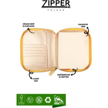 Victoria's Journals 123 1464 Victoria's Journals Zipper Folder Organizer Defter A6 Çizgili