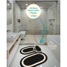 Home Turko 2'li Takım Jüt, Hasır, Paspas, Banyo Paspası, Banyo Paspas Takımı ve Banyo Sepeti
