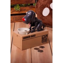 DEMPOWER Para Yiyen Köpek Kumbara Siyah