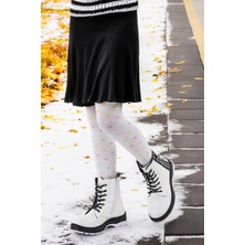 Kiko Kids Termo Taban Kız Çocuk Bot 622 Çatlak Beyaz
