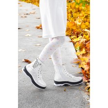Kiko Kids Sedef Renk Termo Taban Kız Çocuk Bot Fermuarlı Mikrofiber Malzeme ile Şık Tasarım