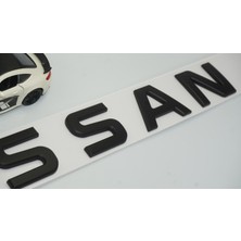 Dk Nissan Bagaj 3m 3D Mat Siyah Abs Yazı Logo Amblem 29X4 cm
