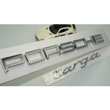 Dk Porsche Targa Bagaj 3m 3D Krom Abs Yazı Logo Amblem Seti