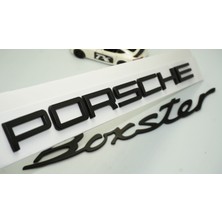 Dk Porsche Boxster Bagaj Siyah Abs Eski Model Yazı Logo Amblem Seti