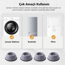 Zeytstore Beyaz Eşya Altlığı Ayağı Çamaşır Bulaşık Makinası Buzdolabı Yükseltici Titreşim Önleyici 12 Adet