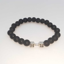 Seçilir Doğal Mat Oniks Taş Erkek Bileklik - Model 13