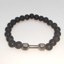 Seçilir Doğal Mat Oniks Taş Erkek Bileklik - Model 16