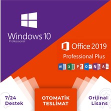 Microsoft Windows 10 Pro Lisans Ve Office 2019 Pro Plus Lisans Anahtar