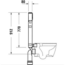 Duravit Durasystem Gömme Rezervuar, Tuğla Duvar 8Cm