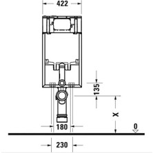 Duravit Durasystem Gömme Rezervuar, Tuğla Duvar 8Cm