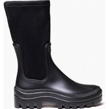 Toni Pons Kadın Yağmur Çizmesi Cesena Su Geçirmez Siyah Kauçuk Topuklu Tasarım