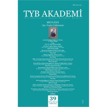 Tyb Akademi Mevlana 750 Vuslat Yıldönümü 39. Sayı Eylül 2023
